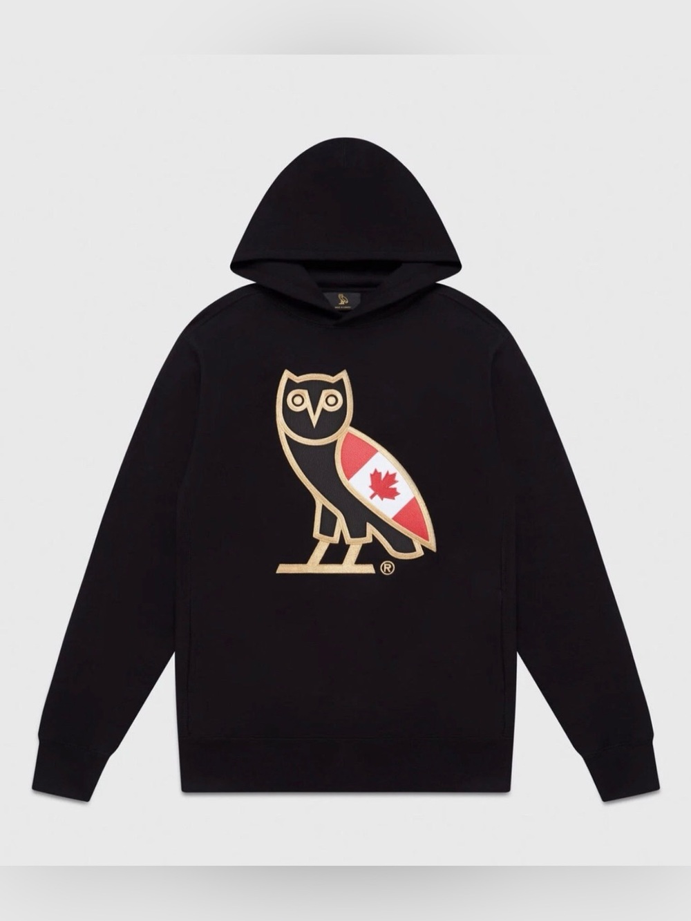 Unisex October’s Very Own Canada Flag Owl Hoodie **rare find**